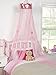 Ideal Textiles, Pink Princess Crown Bedroom Bed Canopy, Girls Bedroom Makeover, 30cmx230cm by Ideal Textiles