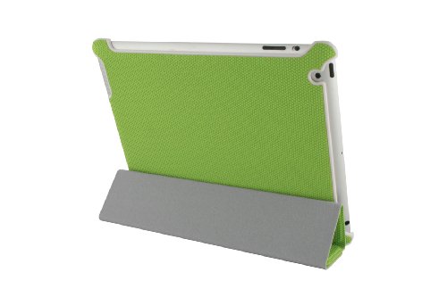 Eloja Premium Kunstleder iPad 4 / iPad 3 / iPad 2 Tasche Hülle Case, Grün, mit Smart Cover Funktion und Display Schutzfolie