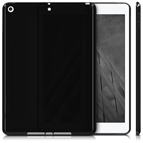 kwmobile Hülle für Apple iPad 9.7 (2017) – Case Handy Schutzhülle TPU Silikon für Tablet – Backcover Cover Schwarz - 5
