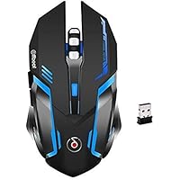 Offbeat RIPJAW 2.4Ghz Rechargeable Wireless Gaming Mouse, Silent Click Buttons Mouse - 7D Buttons, DPI : 1600,2400,3200…