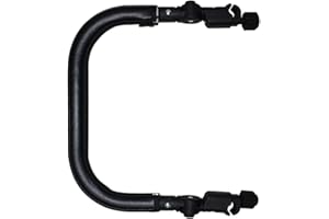 Toyvian Barra Paraurti Universale Per Passeggino Maniglia Bracciolo Sostituzione Barra Trasversale Pelle Pu Nera Paraurti Bracciolo Passeggino Maniglia Staccabile Del