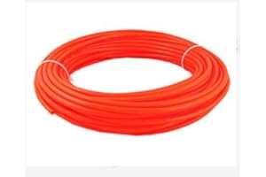 WEBKAUFHAUS24 5 m Stück, Side by Side, Kühlschrankschlauch, 6 mm Wasserschlauch Orange, 1/4 Zoll (6mm) für Side by Side Kühlschrank, Kühlschrankschlauch, 5 m am Stück, Farbe :Orange, Wasserfilter, Osmoseschlauch