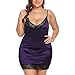 Produktbild i-uend Spitzen Große Größe Kleid Damen, Sunday Mode Dessous Plus Size Lace Versuchung Unterwäsche Nachtwäsche Erotik Spitze Lingerie S-3XL