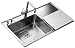 Produktbild Teka 1C 1E Edelstahlspüle Frame 1 B 1 D Plus 40180511 links, poliert, grau
