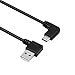 Price comparison product image Interesting® Right Angle 90°USB 3.1 Type C Male to Right Angle 90°USB 2.0 Male Data Cable