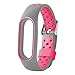 Produktbild Feitb Neue wasserdichte leichte lüften tpe Edelstahl Schnallendesign handschlaufe armband Fitness Tracker armband für xiaomi mi band 2 (Rosa)