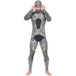 Seac Piraña Traje para Apnea y Pesca Submarina, Unisex Adulto, Verde, L