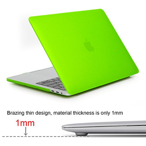 MacBook Pro 13 Hülle 2016,Fodlon ® Matt Serie Ultra Slim Hartschale Tasche Schutzhülle Case für Apple MacBook Pro 13 Zoll mit Retina Display (A1706 / A1708) – Gras Grün - 4