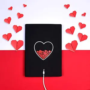 Doodle Love Connect Premium Hard Bound Diary Notebook (4.75 X 7 Inches, 80 GSM, 192 Ruled Pages) Gift for Girlfriend, Gift for Boyfriend