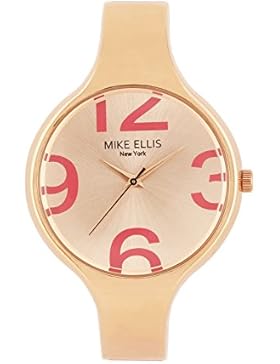 Mike Ellis New York Damen-Armbanduhr Streamline Analog Quarz Kunstleder SL3181M