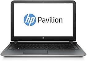 HP Pavilion 15-ab217ng 39,6 cm (15,6 Zoll Full HD) Notebook (Intel Core i5-6200U, 8 GB RAM, 256 GB SSD, NVIDIA GeForce 940M, DVD-Brenner, Windows 10) silber