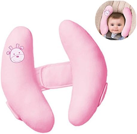 JUYUAN Baby Travel Pillow for Car Seat Toddler Baby Neck Support Pillow Head Protection Pink