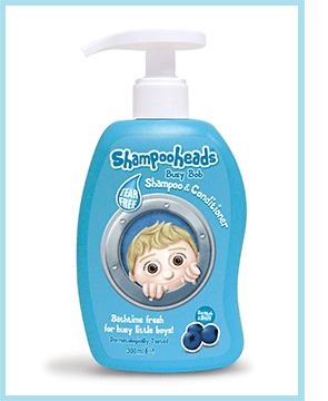 Shampooheads Busy Bob 2 in 1 Kids Shampoo & Conditioner for Children - 300ml