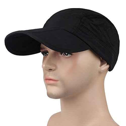 Casquette de Baseball Homme Casquette Visière Large Bord Protection Salaire Chapeau de Soleil Plage Voyage Pêche Golf Pêche Camping UPF50+ Anti-UV Sun Cap Hip-hop Ajustable Snapback pour Printemps Eté