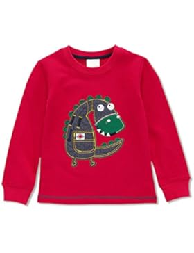 Cielarko Jungen Pullover Langarm Kinder Baumwolle Dinosaurier Sweatshirt