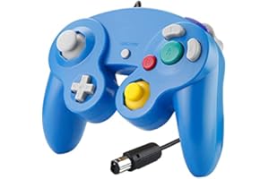 ‎SONVIEE SONVIEE Controller für Gamecube, Wired NGC Controller für Game Cube Classic NGC Super Smash Bros GC Gamepad für Gamecube GC Mario Party Spiele Wii U Switch (Blau)