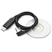 Produktbild USB Programmierung Frequenz Kabel für BaoFeng, OuXun, Kenwood, PuXing,feidaxing, quanshengWalkie Talkie UV-5R schwarz