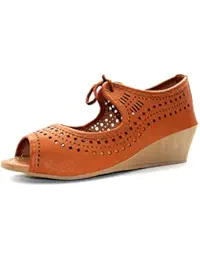 Ziaula Womens Fashion Wedges Heel Sandal in Belly Look