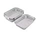 Produktbild sourcingmap 12 Stk Familie Outdoor Aluminiumfolie Einweg Essen Container Silber Ton 650ml