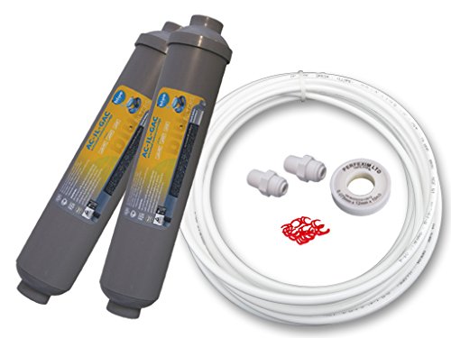 BF-2/S. Doppelpack Khlschrankfilter fr Samsung, LG, Side by Side Wasserfilter extern +GRATIS 5m. Khlschrankschlauch