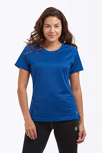 Time To Run Favourite Haut séchage Rapide Tee-Shirt de Course/Exercice/Gym préféré à Manches Courtes pour Femmes 42 Bleu Profond