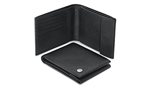 Preisvergleich Produktbild BMW Original Herren Geldbörse Kartenhalter Basic Flach Schwarz Leder 80212344454
