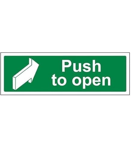 In Emergency Push Bar To Open Labels Emergency Escape Security Steel - Foto 6