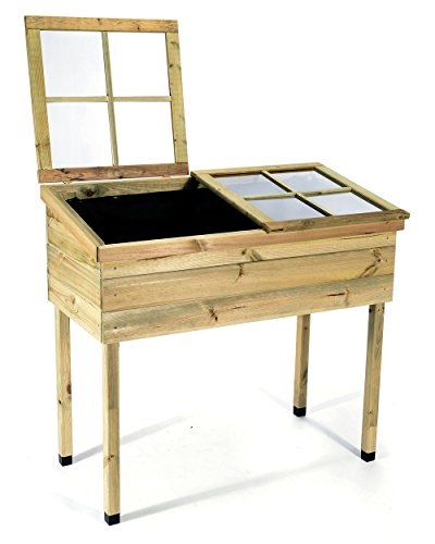 myGardenlust Frühbeet Pflanzkasten – Hochbeet Bausatz aus Holz – Kräuterbeet Imprägniert für Garten Terrasse und Balkon – Pflanzkübel als Gemüse Kräuter Beet – Pflanztisch für Outdoor mit - 3