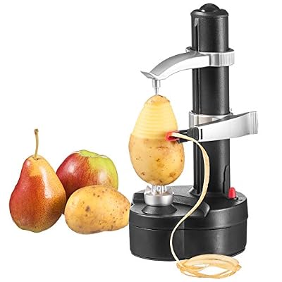 Goods & Gadgets AS-0085 Épluche pommes de terre, pommes, fruits et légumes, Économe électrique pour fruits & légumes