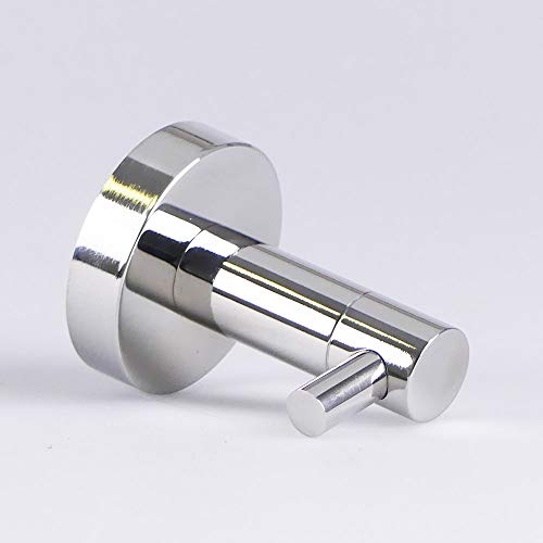 Preisvergleich Produktbild Hochwertiger exklusiver Kleiderhaken Mantelhalter Edelstahl glatt poliert Bademantel Schöner Wohnen Morgenmantel Badezimmer Sauna