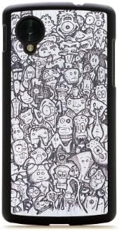 CARVED Google Nexus 5 Matte Black Wood Case - Carrying Case - Retail Packaging - Monochrome Misfits