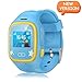 Price comparison product image Smart Watch Kids, GPS Tracker Watch Touch Screen Watch Phone Sim Anti-lost SOS Wrist Watch Parent Control By Smartphone for Boys Girls (Blue)