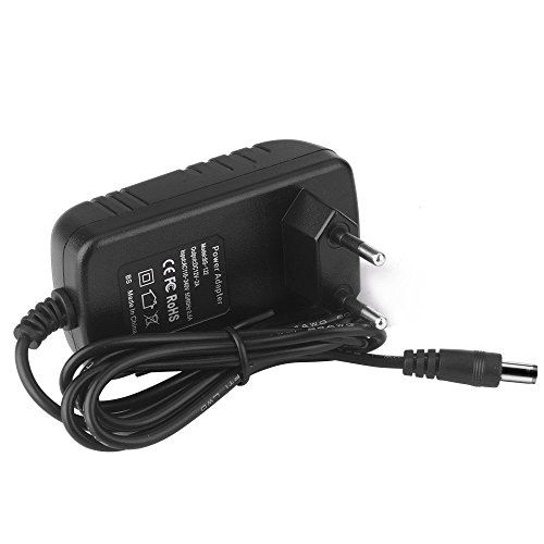 Kuman 12V 2A 12 Volt 2 Amp Power Adapter, AC to DC, 2.1mm X 5.5mm Plug, Regulated 12v 2a Power Supply Wall Plug for 7" LCD Display Touch Screen TFT Monitor Raspberry Pi 3 2 Model B