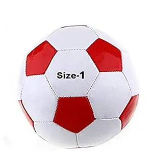 GKC FB SIZE1 PVC Football, Size 1, (Red, White)