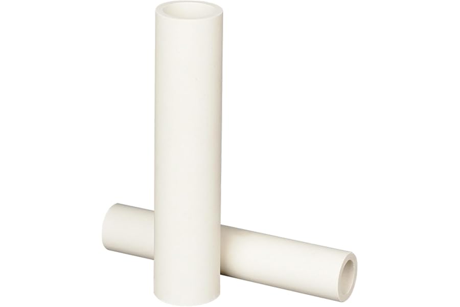 DFDPAXL 2 Pieces Alumina Ceramic Tube, 5×3×100Mm-8×3×100Mm Insulation Hollow Tube Suitable for Scientific And Engineering Projects,5×3×100mm