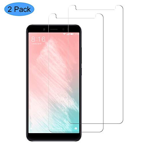 CNXUS [2-Unidades Cristal Templado Compatible con Xiaomi Redmi Note 5, Protector de Pantalla Xiaomi Redmi Note 5, [2.5d Borde Redondo] [9H Dureza] [Fácil Instalación][Alta Definicion]