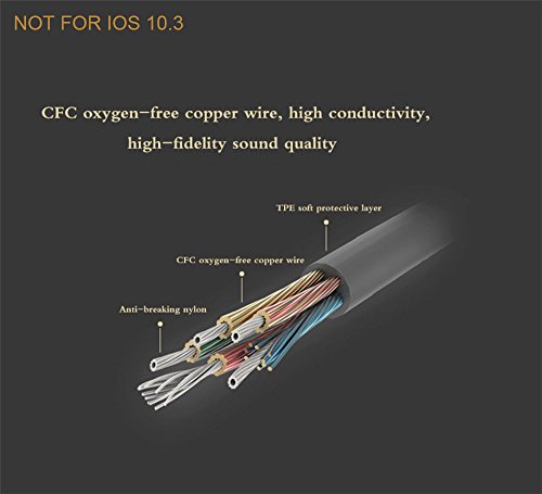 Vimmor Lightning    3 5mm  M  le    M  le  Cordon Adaptateur C  ble Audio Splitter pour iPhone 5 iPhone5S iPhone5SE iPhone6 iPhone7  iPads  T  l  phones Android  Home   Car Stereos  Pas de Syst  mes de Support au-Dessus de IOS10 3