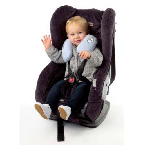 Baby Studio Car Seat Belt Soft Wraps Car Seat Strap Covers Ultra Padded neck rest BLUE