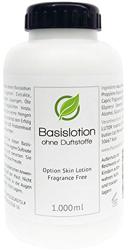 Base Crema - Base Loción (Skin Loción) (sin perfume Fragrance Free), 1000 ml (1 L)