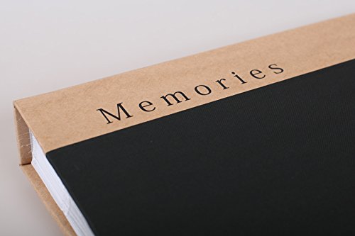 Memories Fotoalbum in 30×30 cm 100 weiße Seiten Jumbo Foto Album Buchalbum: Farbe: Schwarz - 4
