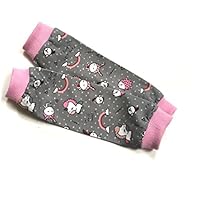 Kinderstulpen Stulpen freches Einhorn grau rosa