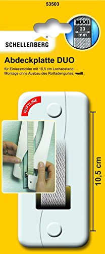 Schellenberg 53503 Abdeckplatte Softline Lochabstand 10.5 cm, weiß