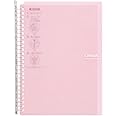 Kokuyo L-SP706LP Binder, Notebook, Campus, Smart Ring, B5, 26 Holes, Holds 60 Sheets, Light Pink