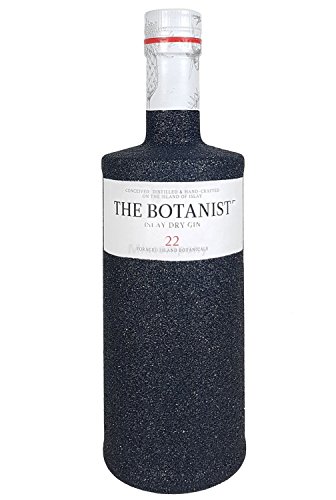 The Botanist Islay Dry Gin 0,7l 700ml (46% Vol) Bling Bling Glitzerflasche in schwarz -[Enthält Sulfite]