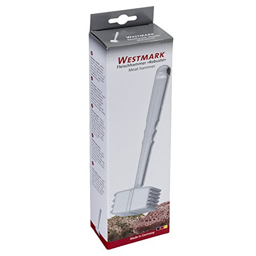 Westmark 62102260 Fleischhammer, Länge: 21,5 cm, Aluminium-Druckguss, Rostfrei, Robusto, Silber - 3