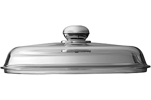 Silit Pokrywka do patelni 28 cm, szklana pokrywka z metalową gałką, pokrywka do garnków i patelni, szkło odporne na wysokie temperatury, nadaje się do mycia w zmywarce, przezroczysta