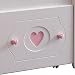 YJBE Loft Bed With Stairs and Drawer Storage Toddler Furniture Princess or Captain (Pink Princess)