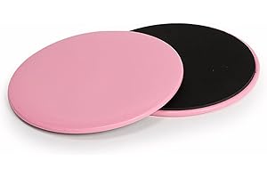 GNHG Sliders Fitness Gleitende Gleitscheiben Doppelseitig Core Sliders Gleitscheiben Fitness Gliding Discs fur Hause Training Bauch Workouts & Ganzkörpertraining (Rosa) 2 Stück