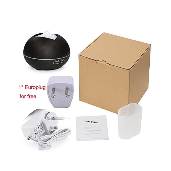 Vercrown Aroma Diffuser 300ML Essential oil Diffuser Electric Ultrasonic Aromatherapy Cool Mist Humidifier with 7 Color… - Image 8