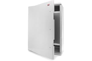 KOOP Elektro Armoire de distribution en ABS - Avec verrouillage - Porte avec joint périphérique - 600 x 800 x 260 cm - Boîtier industriel IP65 - Avec plaque de montage galvanisée